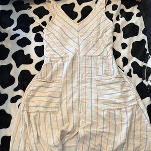 Striped Sleeveless Jumpsuit